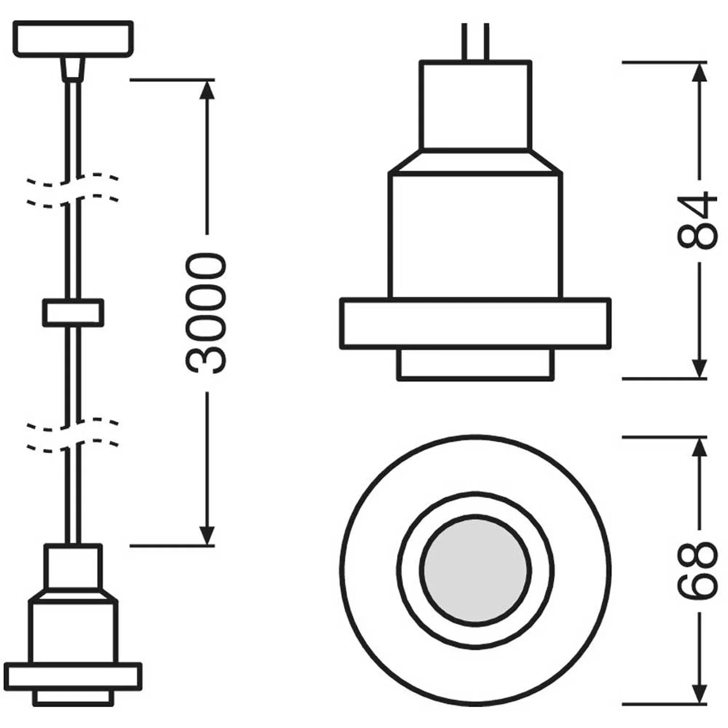 Ledvance Lampenaufhängung 1906 Pendulum E27 Schwarz 2 Ledvance Lampenaufhängung 1906 Pendulum E27 Schwarz – Bild 2