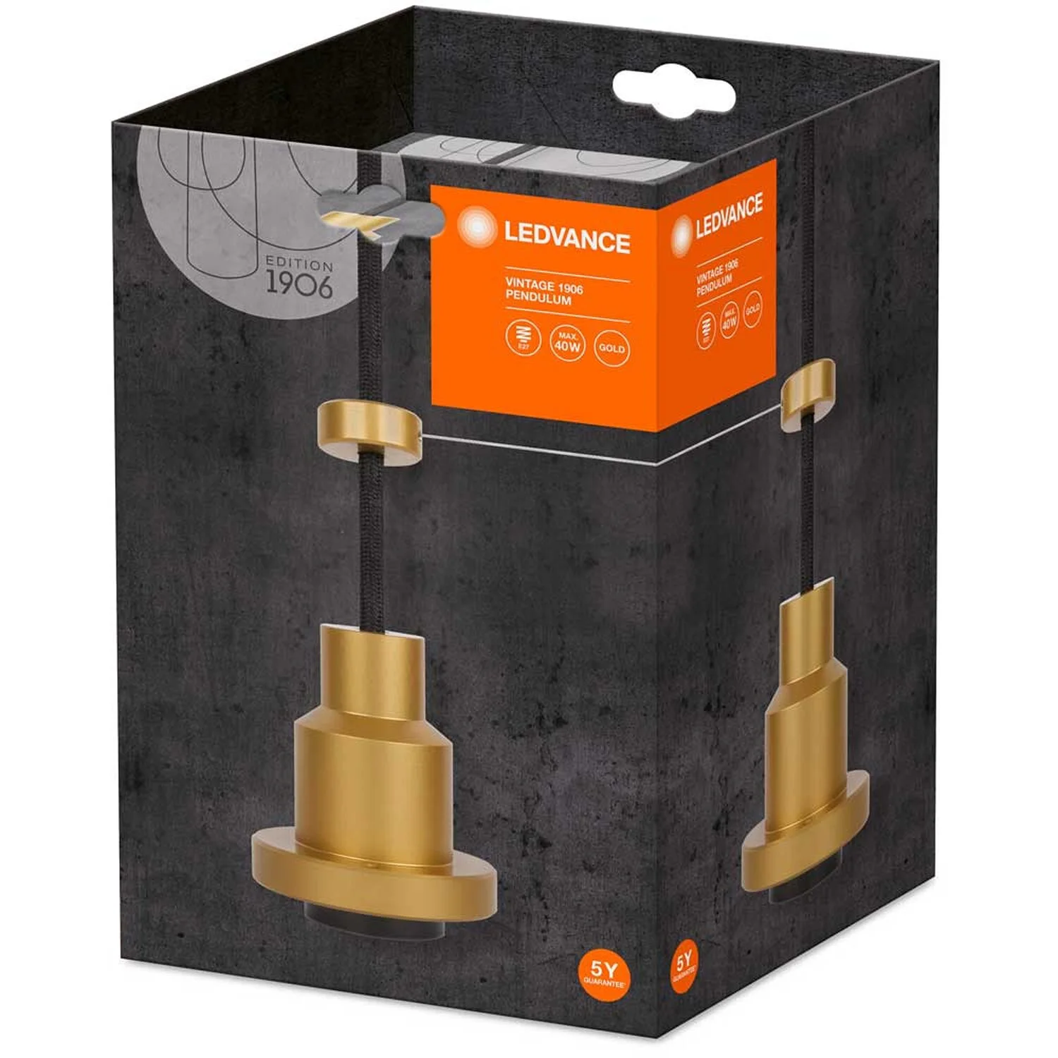Ledvance Lampenaufhängung 1906 Pendulum E27 Gold 12 Ledvance Lampenaufhängung 1906 Pendulum E27 Gold – Bild 12