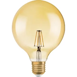 Osram LED-Leuchtmittel 1906 Globeform Filament E27 Gold Warmweiss 35 W / 410 Lm 12 Osram LED-Leuchtmittel 1906 Globeform Filament E27 Gold Warmweiss 35 W / 410 Lm -Lampen & Leuchten affär 101619 1