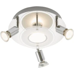 Brilo LED Deckenleuchte Chrom 4 X LED / GU10 / 3 W -Lampen & Leuchten affär 102241 2