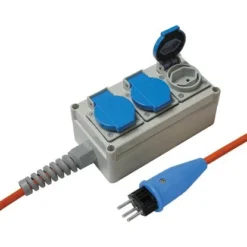 Steffen Steba KU-Nass Steckdosenleiste 3 X T13 Mit Reset-Schalter IP44