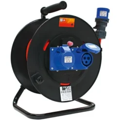 Steffen Powerroll KU Kabelrolle Schwaz GR1 2 X CEE16/3 TSS 25-m-Bauflex 3 X 1,5 Mm²