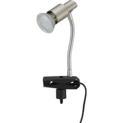 Briloner LED-Klemmleuchte Simple 3 W Nickel Matt -Lampen & Leuchten affär 109664 1