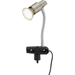 Briloner LED-Klemmleuchte Simple 3 W Nickel Matt -Lampen & Leuchten affär 109664 2