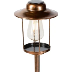 LED-Solarspiess Laterne Vintage Trichterförmig