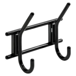 Hettich Garderobenleiste Kunststoff Schwarz 2 Haken