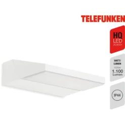 Telefunken LED-Aussenleuchte Bergen Weiss 10 W -Lampen & Leuchten affär 127828 2