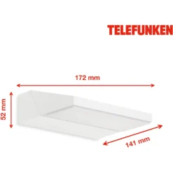 Telefunken LED-Aussenleuchte Bergen Weiss 10 W -Lampen & Leuchten affär 127828 5