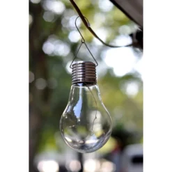 LED-Solarleuchte Glühlampen-Design Zum Aufhängen Transparent -Lampen & Leuchten affär 128242 1