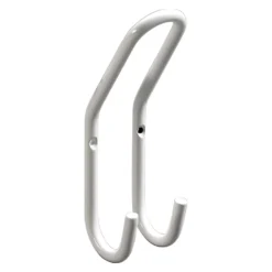 Hettich Garderobenleiste Weiss 1 Doppel-Haken