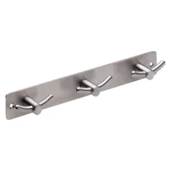 Hettich Edelstahlgarderobe 3 Haken 270 X 34 Mm