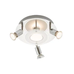 Brilo LED Deckenleuchte Chrom 4 X LED / GU10 / 3 W