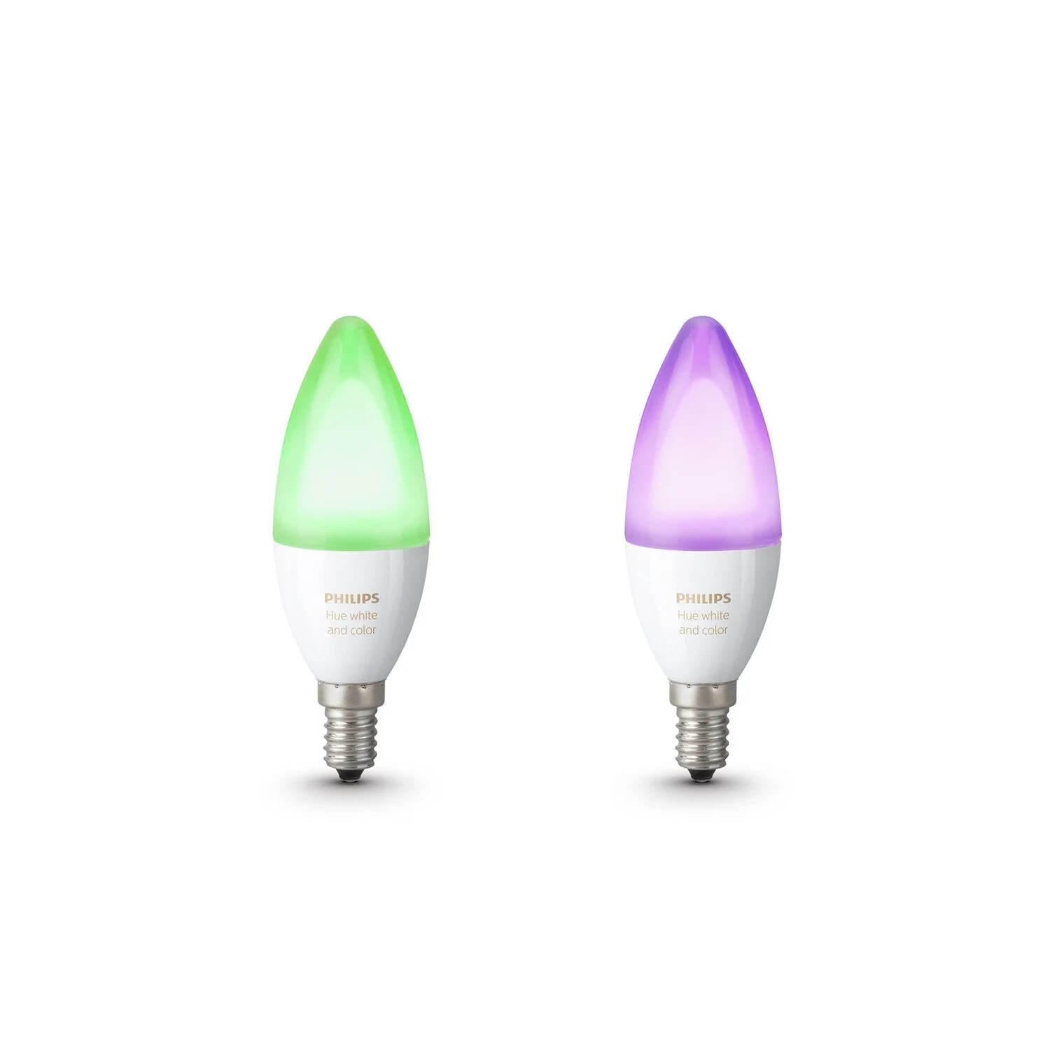 Philips Hue White & Color Ambiance LED-Lampe E14 / 6,5 W / 470 Lm / 2 Stk. 1 Philips Hue White & Color Ambiance LED-Lampe E14 / 6,5 W / 470 Lm / 2 Stk.