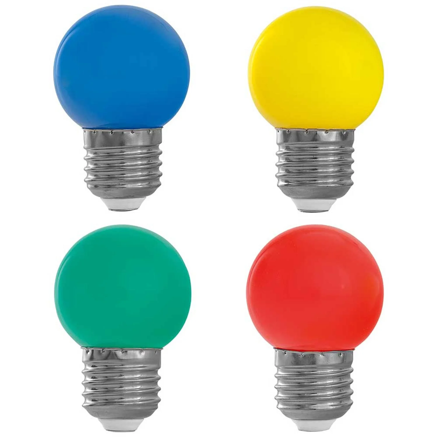 GardenLine LED-Lampen Farbig 1 W / E27 / 10er-Set 1 GardenLine LED-Lampen Farbig 1 W / E27 / 10er-Set