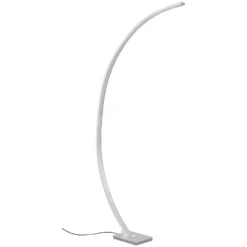 Brilo LED-Stehleuchte Pin Aluminiumfarben 19 W