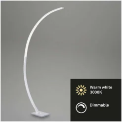 Brilo LED-Stehleuchte Pin Aluminiumfarben 19 W -Lampen & Leuchten affär 143236 5