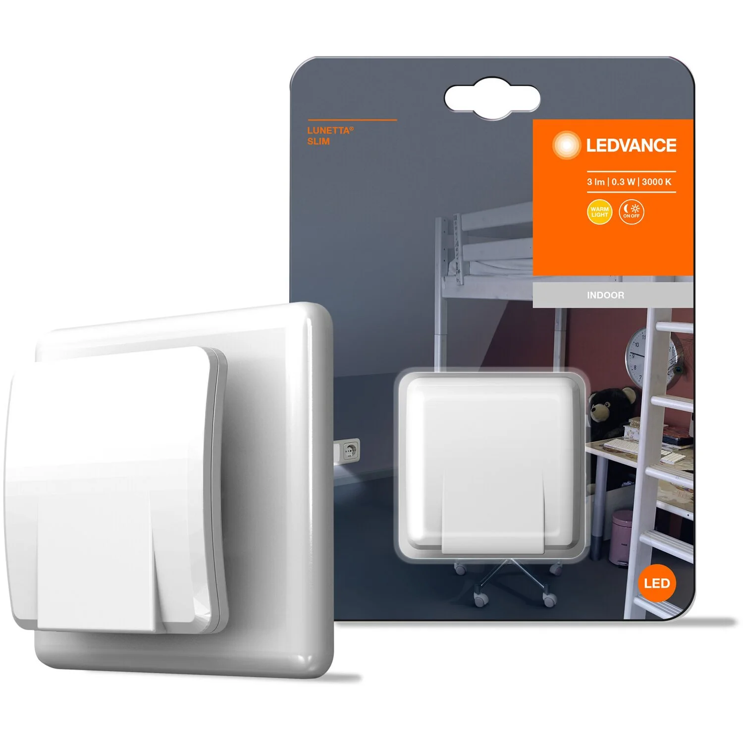 Ledvance LED-Steckdosenlicht Nachtlicht Lunetta Slim Warmweiss Tag-Nacht-Sensor 6 Ledvance LED-Steckdosenlicht Nachtlicht Lunetta Slim Warmweiss Tag-Nacht-Sensor – Bild 6