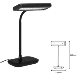 Brilo LED-Tischleuchte Daylight Schwarz 7,5 W 7 Brilo LED-Tischleuchte Daylight Schwarz 7,5 W -Lampen & Leuchten affär 155332 2
