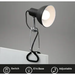 Briloner Klemmleuchte Fix Schwarz 1 X E14 Max. 8 W -Lampen & Leuchten affär 157146 2