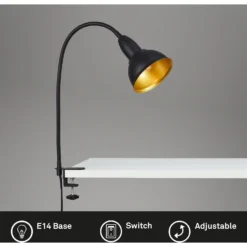 Briloner Klemmleuchte Hygge E14 Schwarz-Gold -Lampen & Leuchten affär 157148 2