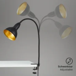Briloner Klemmleuchte Hygge E14 Schwarz-Gold -Lampen & Leuchten affär 157148 5