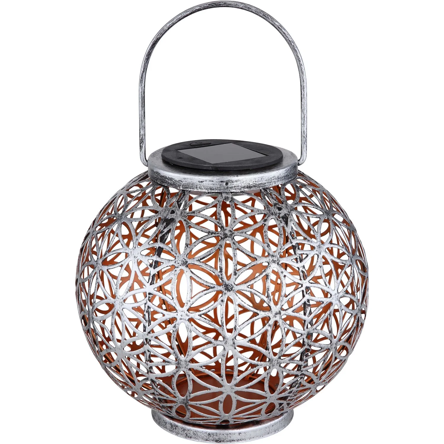 Globo LED-Solarleuchte Laterne Metall 2 Globo LED-Solarleuchte Laterne Metall – Bild 2