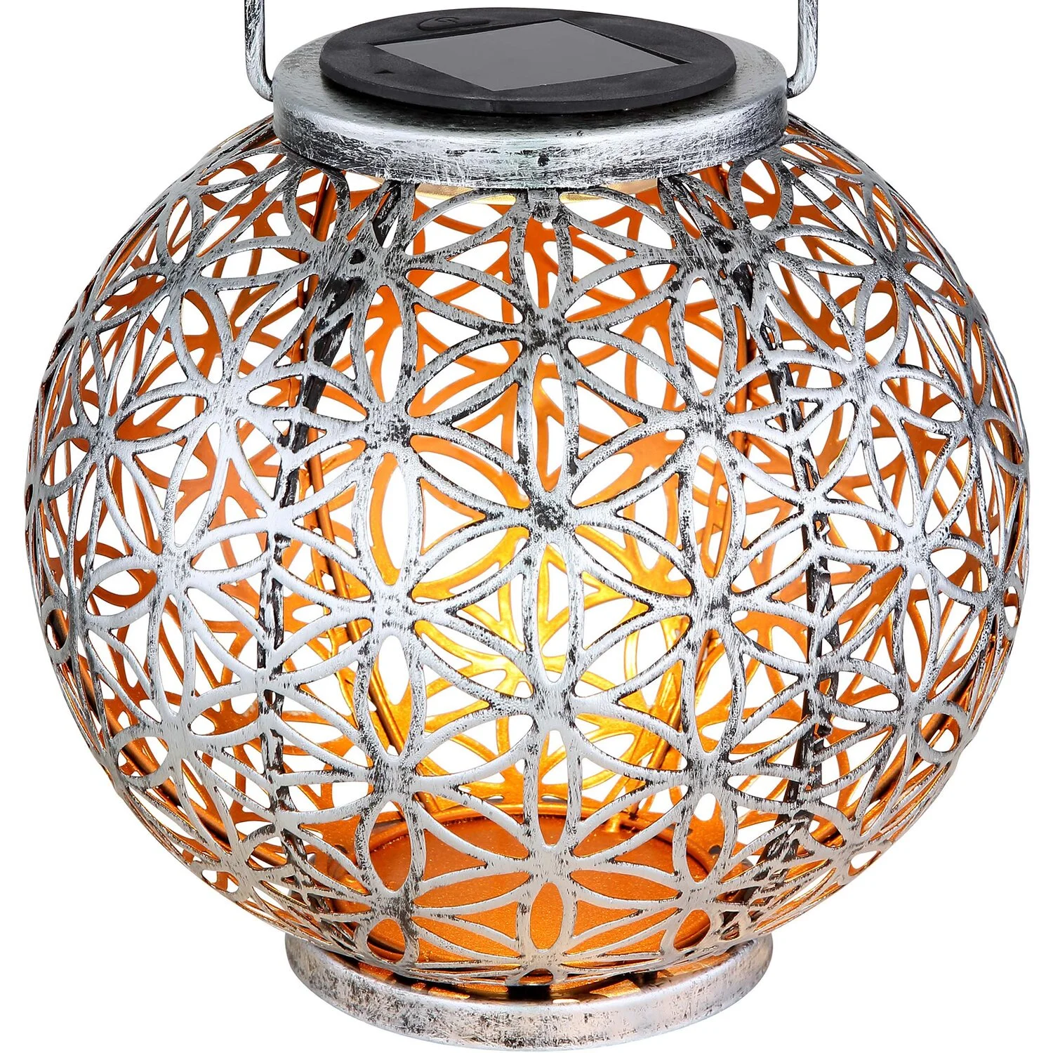 Globo LED-Solarleuchte Laterne Metall 6 Globo LED-Solarleuchte Laterne Metall – Bild 6