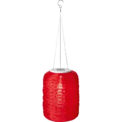 Solar-Laterne Rot Ø 20 Cm