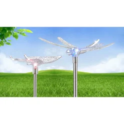 Globo LED-Solarleuchte Libelle Und Schmetterling 0,06 W 4er-Set -Lampen & Leuchten affär 183994 2