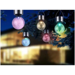 Globo LED-Solarleuchte Crackle 0,05 W