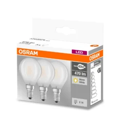 Osram LED-Leuchtmittel Base Tropfenform Filament Matt E14 Warmweiss 40 W / 470 L -Lampen & Leuchten affär 184344 2