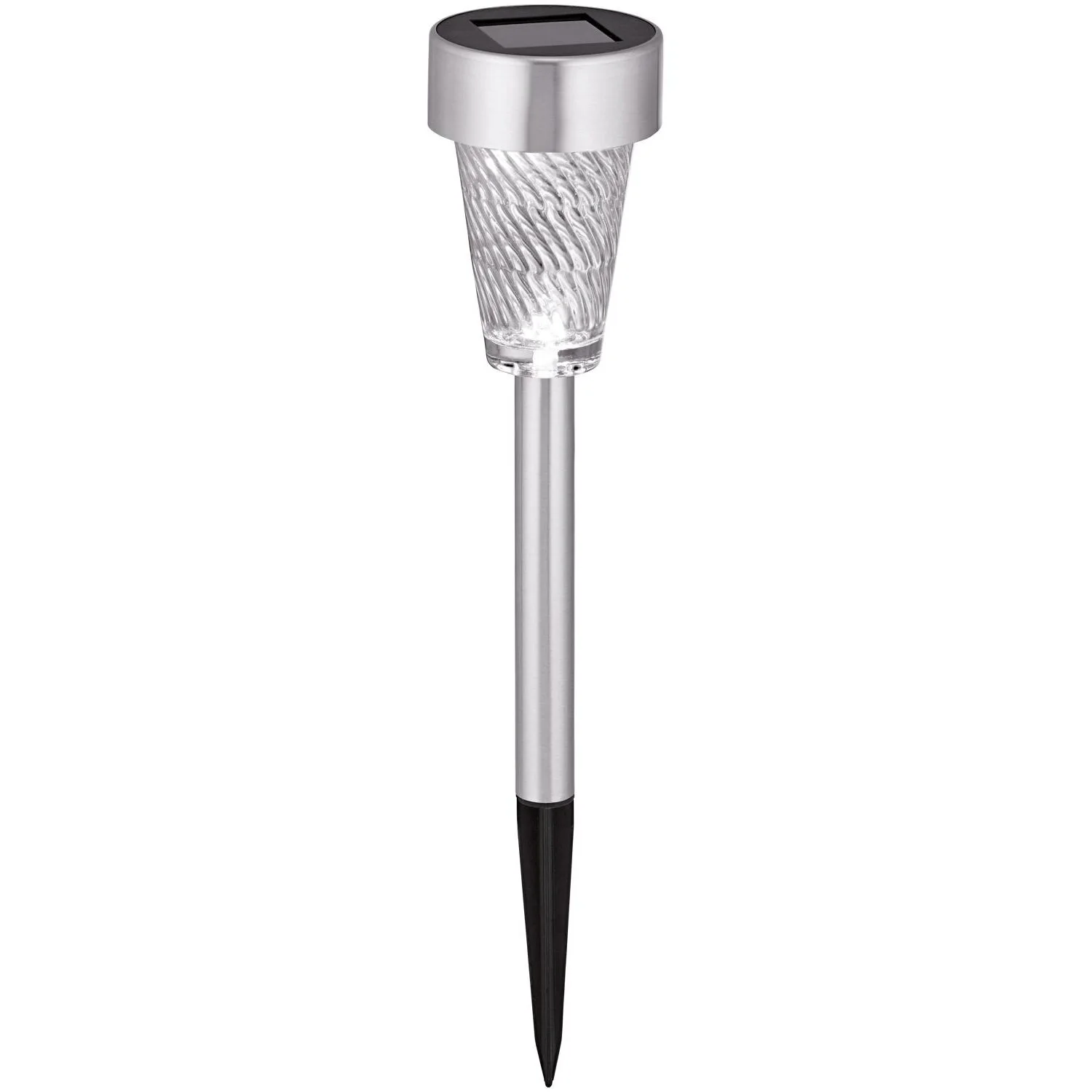 OBI LIGHTING OBI Solarspiess Edelstahl Mit Gedrehtem Glas 1 OBI LIGHTING OBI Solarspiess Edelstahl Mit Gedrehtem Glas