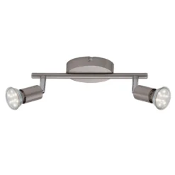 Prisma LED-Deckenleuchte Matt Nickel