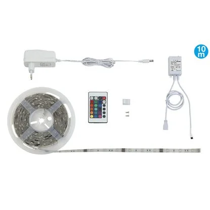 Brilo LED-Flexband RGB 10 M / 24 W Inkl. Fernbedienung 1 Brilo LED-Flexband RGB 10 M / 24 W Inkl. Fernbedienung