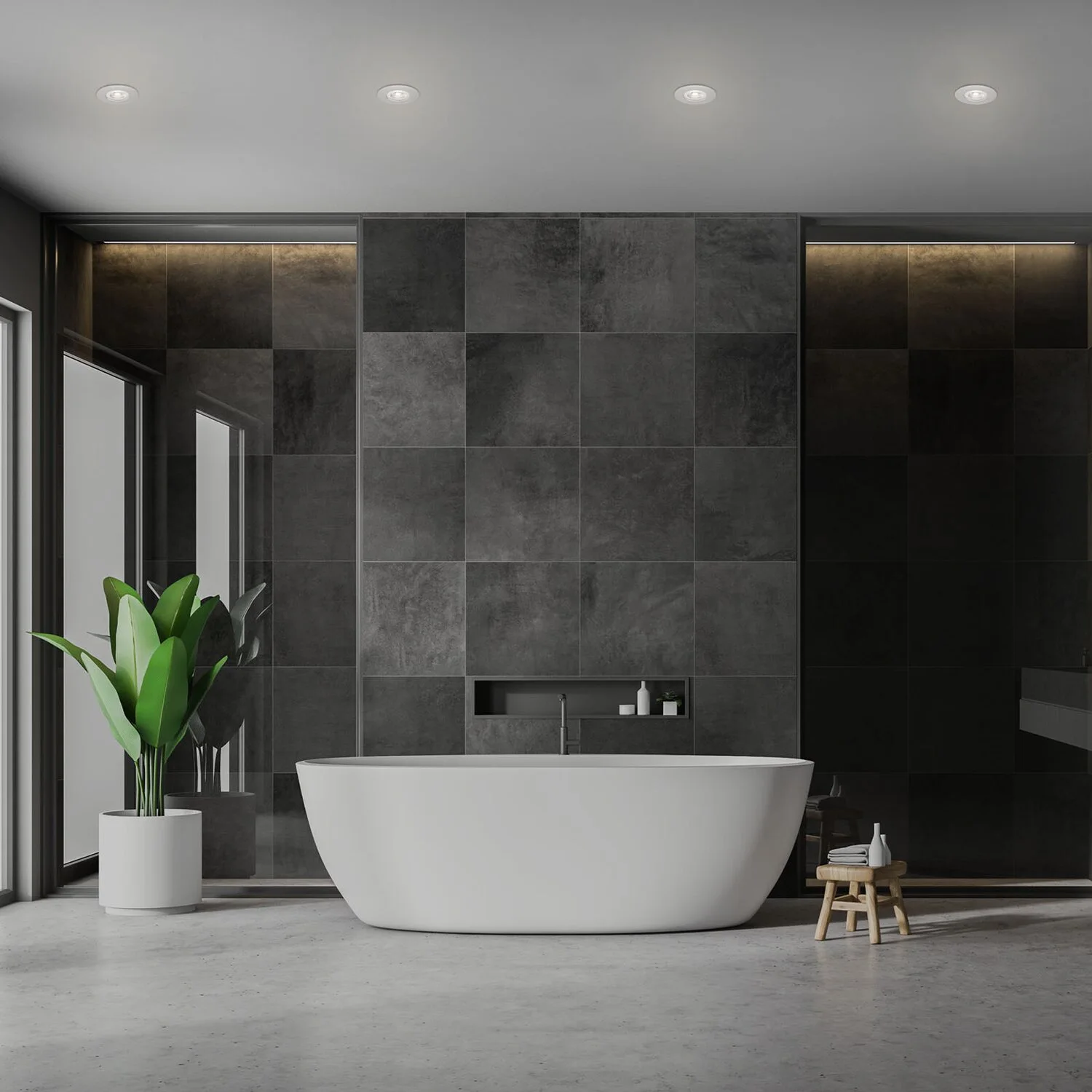 Brilo Einbauleuchte Modul Kulana Matt Chrom 4,9 W / 480 Lm / 4 Stk. 4 Brilo Einbauleuchte Modul Kulana Matt Chrom 4,9 W / 480 Lm / 4 Stk. – Bild 4