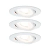Paulmann LED-Einbauleuchte Set Nova Schwenkbar 3 X 6,5 W / 2'700 K / GU10 / 51 Mm