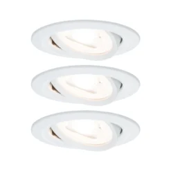 Paulmann LED-Einbauleuchte Set Nova Schwenkbar 3 X 6,5 W / 2'700 K / GU10 / 51 Mm