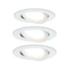 Paulmann LED-Einbauleuchte Set Nova Coin Schwenkbar 3 X 6,5 W