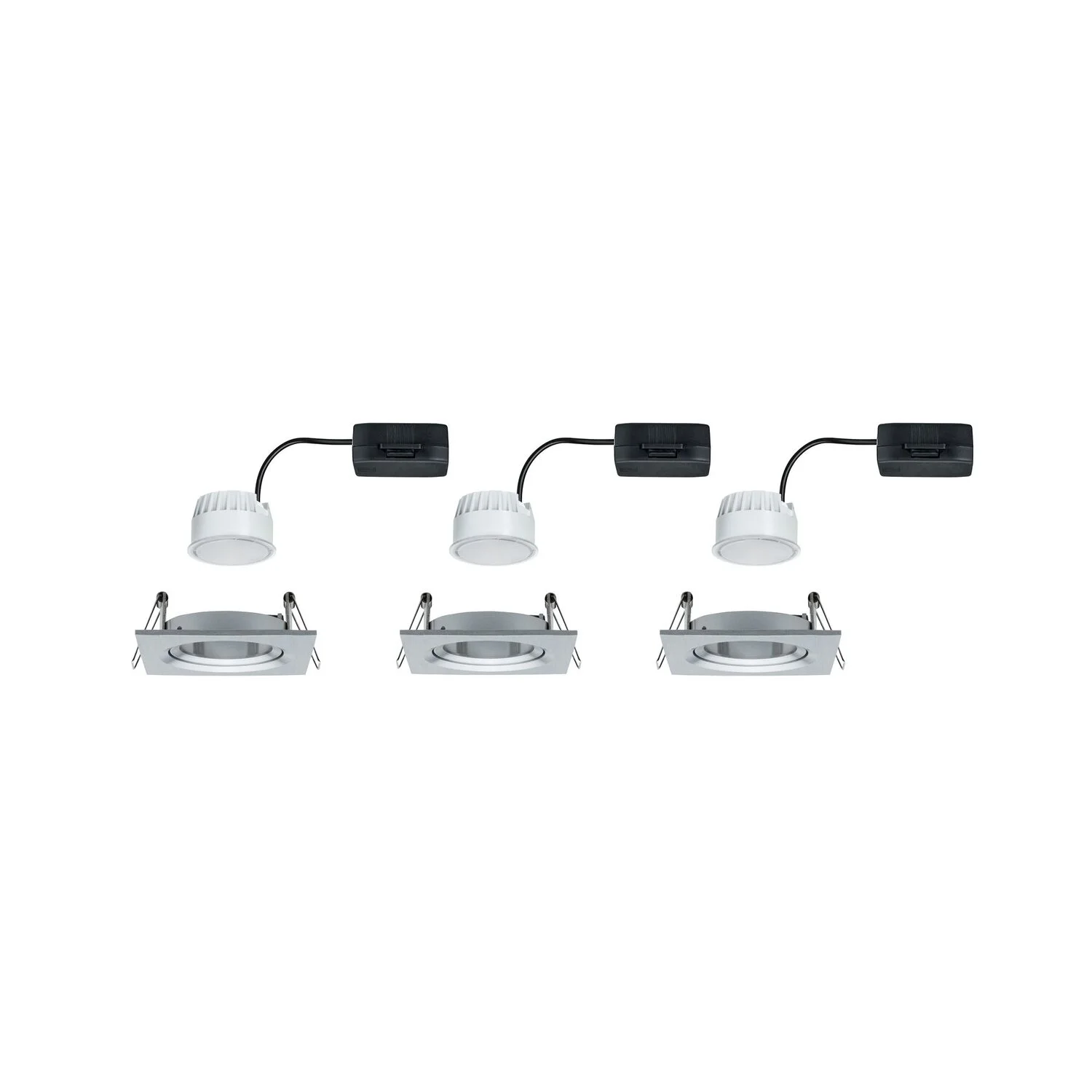 Paulmann LED-Einbauleuchte Set Nova Coin Schwenkbar 3 X 6,5 W 3 Paulmann LED-Einbauleuchte Set Nova Coin Schwenkbar 3 X 6,5 W – Bild 3