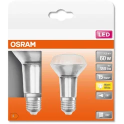 Osram LED-Reflektorlampe R63 / E27 Matt Warmweiss 4,3 W / 345 Lm / 2 Stk. -Lampen & Leuchten affär 215647 5