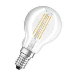 Osram LED-Leuchtmittel Base Tropfenform Filament E14 Kaltweiss 40W 470lm 3er-Pac