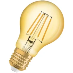 Osram LED-Leuchtmittel 1906 Glühlampenform Filament E27 Gold Warmweiss 63 W / 95