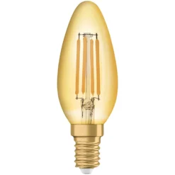 Osram LED-Leuchtmittel 1906 Kerzenform Filament E14 Gold Warmweiss 35 W / 420 Lm -Lampen & Leuchten affär 215980 5