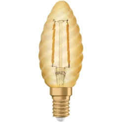 Osram LED-Leuchtmittel 1906 Kerzenform Filament E14 Gold Warmweiss 22 W / 220 Lm 9 Osram LED-Leuchtmittel 1906 Kerzenform Filament E14 Gold Warmweiss 22 W / 220 Lm -Lampen & Leuchten affär 215984 5