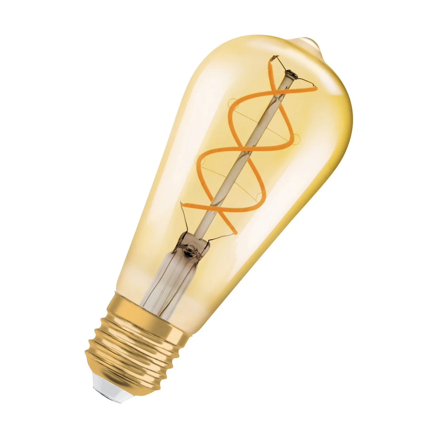 Osram LED-Leuchtmittel 1906 Edisonform Filament E27 Gold Warmweiss 28 W / 250 Lm 1 Osram LED-Leuchtmittel 1906 Edisonform Filament E27 Gold Warmweiss 28 W / 250 Lm