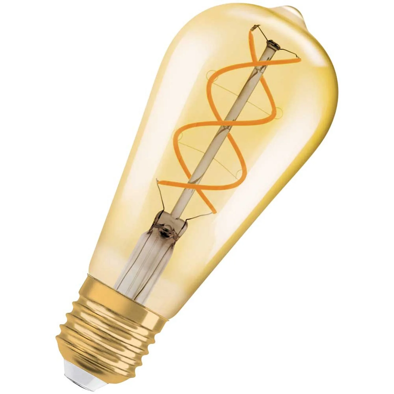 Osram LED-Leuchtmittel 1906 Edisonform Filament E27 Gold Warmweiss 28 W / 250 Lm 3 Osram LED-Leuchtmittel 1906 Edisonform Filament E27 Gold Warmweiss 28 W / 250 Lm – Bild 3