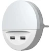Ledvance LED-Steckdosenlicht Nachtlicht Lunetta USB Warmweiss Handyablage Tag-Na