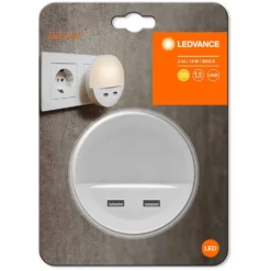 Ledvance LED-Steckdosenlicht Nachtlicht Lunetta USB Warmweiss Handyablage Tag-Na -Lampen & Leuchten affär 216005 12