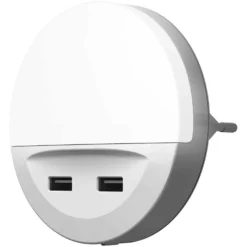 Ledvance LED-Steckdosenlicht Nachtlicht Lunetta USB Warmweiss Handyablage Tag-Na -Lampen & Leuchten affär 216005 2