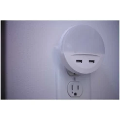 Ledvance LED-Steckdosenlicht Nachtlicht Lunetta USB Warmweiss Handyablage Tag-Na -Lampen & Leuchten affär 216005 6